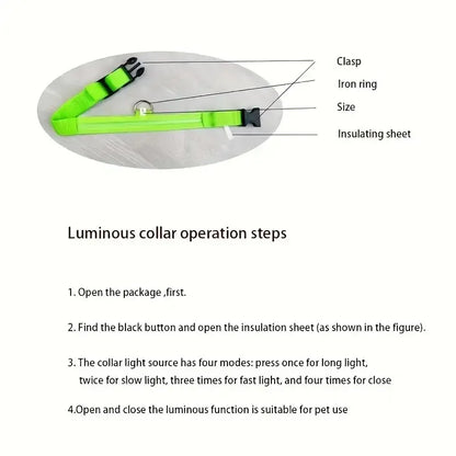 GlowSafe LED Dog Collar
